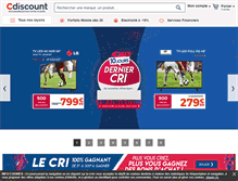Tablet Screenshot of cdiscount.com